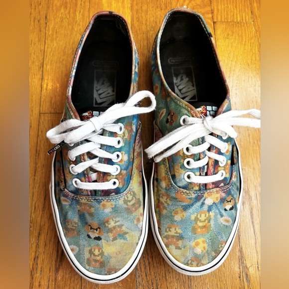 Vans Other - Rare Vans x Nintendo Super Mario Sneakers - Project Pair M 8.5 / W 10